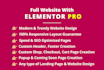 build wordpress websites and landing pages with elementor pro
