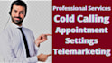 do professional cold calling and will set appointments