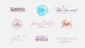 create elegant and luxury feminine logo