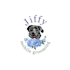 design classy and cute dog grooming logo