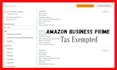 provide you amazon business prime tax exempted id for the USA and UK