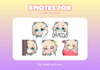 create custom chibi emotes or sub badges for twitch, discord, vtuber