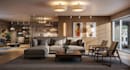 design photorealistic modern interior 3d rendering