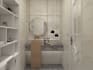 3d bathroom design and render