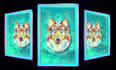 create 3d parallax nft trading card with character animation