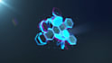create high tech intro hexagons logo animation