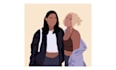 draw a minimalist flat vector portrait