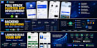 develop flutter mobile app for android ios with backend