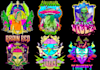create psychedelic illustrations design