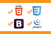 develop and customize website using HTML, CSS, and bootstrap