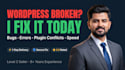 fix your wordpress website bugs, errors and plugin issues