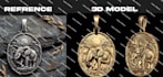 create a 3d potrait face for any jewelery design