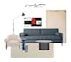 do an interior design with sample board and shopping list