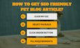 write SEO pet articles, cat, dog training, and animal blog posts
