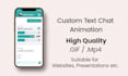 do text message chat animation