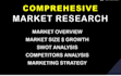 do a detailed market research, competitor, swot analysis