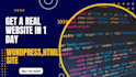 deliver stunning looking website real quick