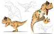 draw dinosaurs and other cute animals