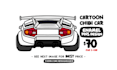 make cartoon chibi car enamel pins design