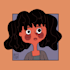 illustrate a stylized cartoon profile picture