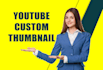draw your custom youtube thumbnail
