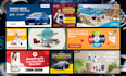 design premium website banners and social media ad creatives