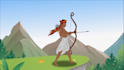 make a 2d cartoon animation video and gif