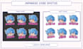 design cute chibi emotes or badges twitch  vtuber animation
