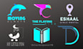 do negative space logo modification and graphic editing