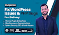 fix wordpress issues, php errors and website bugs fast