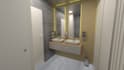 do realistic, modern, luxurious 3d bathroom design