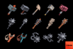 design weapon concept art for a game