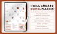 do digital planner, printable planner and journal template