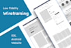 create low fidelity and high fidelity wireframing design