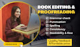 provide book editing and proofreading