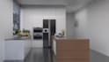do your kitchen interior design, rendering  by an architect