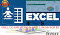 do excel data entry, copy paste, typing, pdf data entry