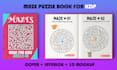 create maze puzzle for KDP, maze activity book cover design