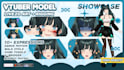 draw professional live2d vtuber model with rigging and expression movement