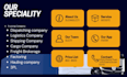 create trucking, logistics, dispatch, freight broker website
