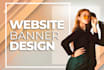 create website banner, header, cover, ad and flyer design