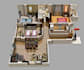 convert 2d plan to 3d plan