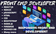 build website frontend,backend with react, html,CSS, javascript