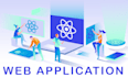 develop custom web app using react, python