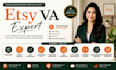 etsy shop manager, virtual assistant, SEO optimization, pod, graphic designer