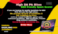 build 100 high da and pa social profile backlinks manually