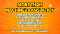 translate english to german with human editing