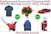 do background removal, cut out images and clipping path