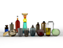 bottle design the perfume bottle functionality using unique