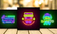 do neon logo podcast cover art